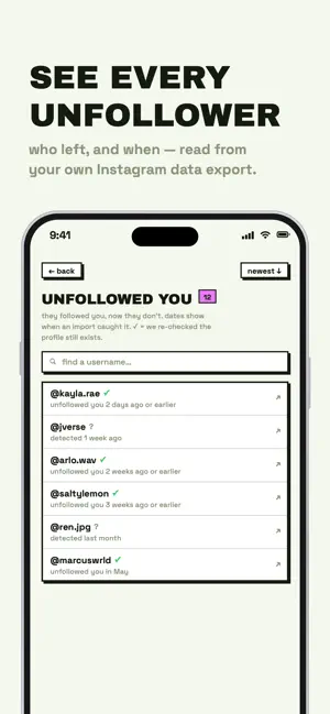 Unfollowers Tracker: No Login screenshot 2