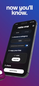 rate me: anonymous ratings screenshot