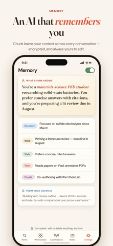 Chunk: AI Research Assistant Screenshot 6 of 8