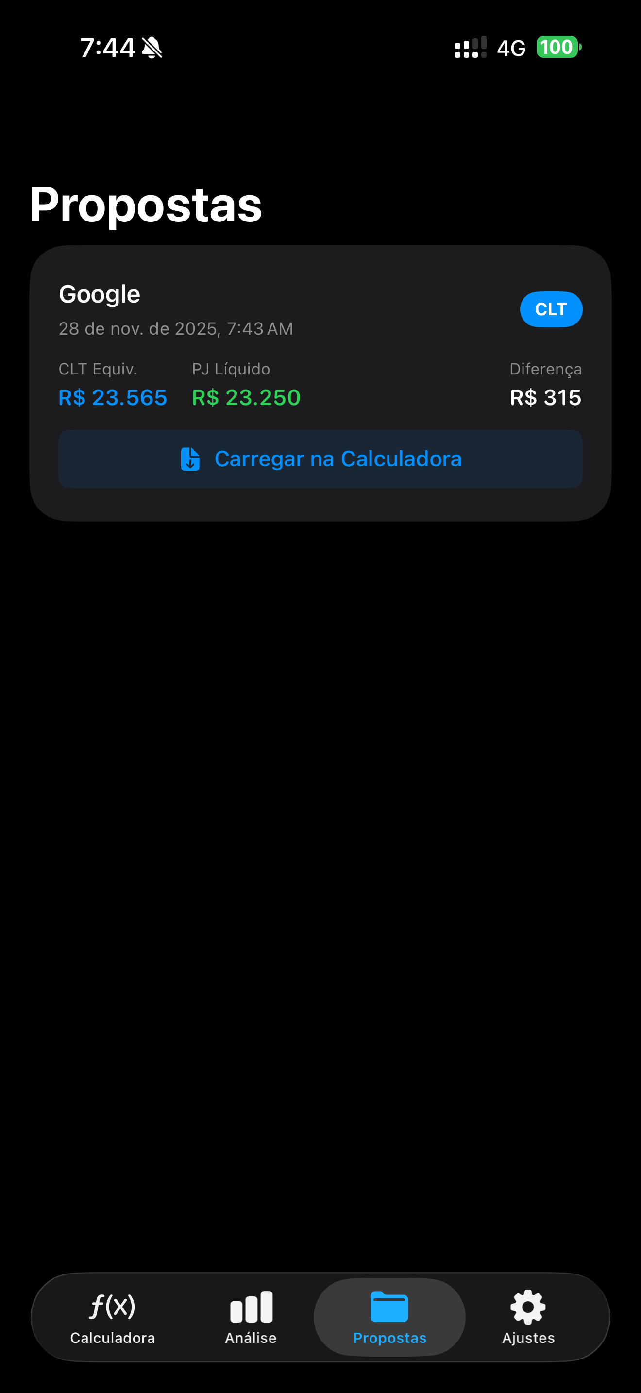 Calculadora CLT x PJ