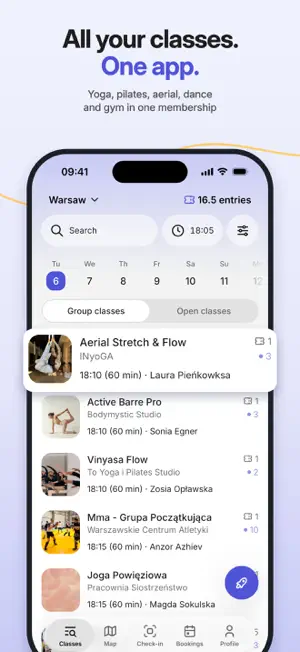 BodyVibes: Classes in One App screenshot 1