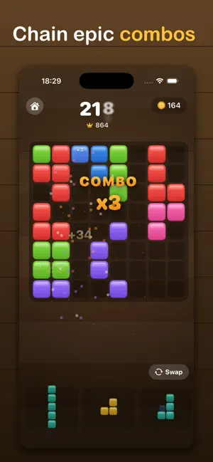 Wood Block: Blast Puzzle screenshot 2