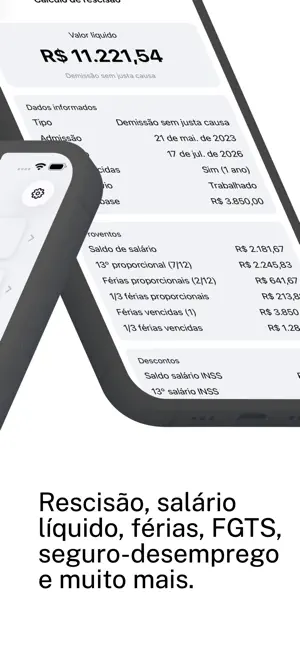Cálculo Trabalhista CLT screenshot 2