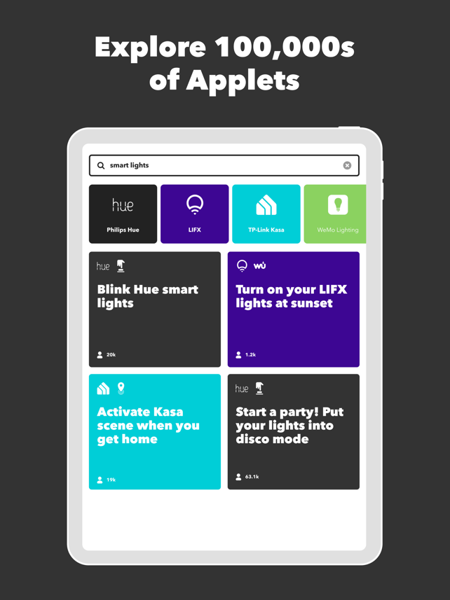 IFTTT - Automatisierung Screenshot