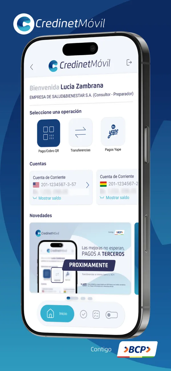 Screenshot #1 pour Credinet Móvil