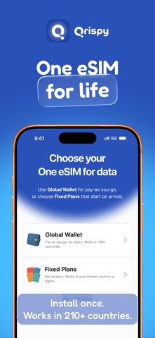 Qrispy eSIM screenshot