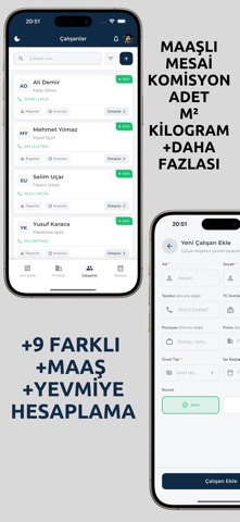 Puantaj Defteri Yevmiye Mesai screenshot