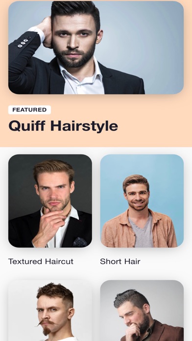 Men's Hairstyles &Haircuts App Screenshot
