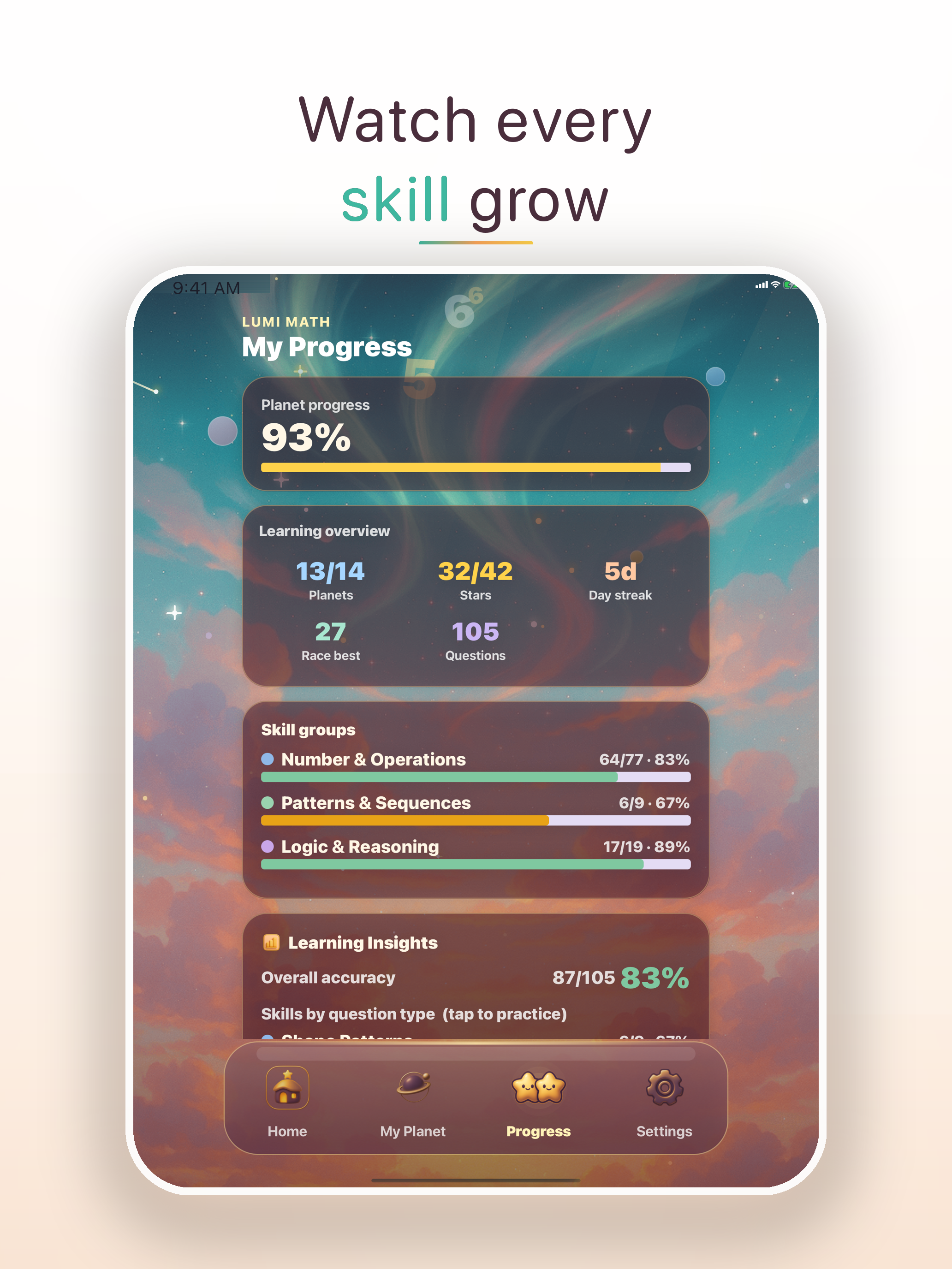 Lumi Math Planet: Explorer screenshot 14