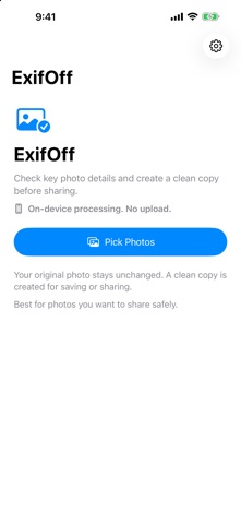 ExifOff screenshot
