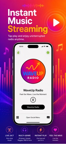 WaveUp Radio app screenshot 2