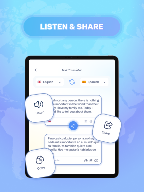 AI Translator Voice & Camera iPad screenshot 6 - Reference app