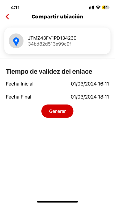 Toyocosta AllSafe Tracking Screenshot
