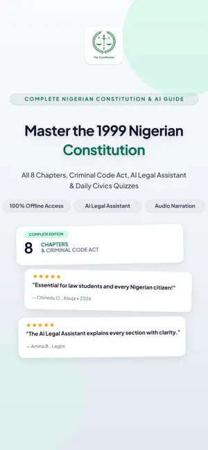 Constitution of Nigeria 1999 screenshot 1