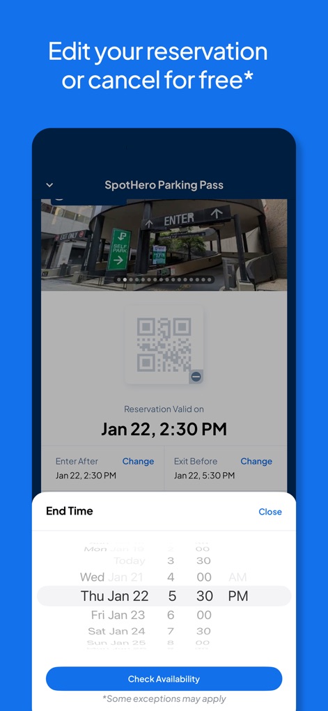 SpotHero: #1 Rated Parking App - Flexible Booking Management