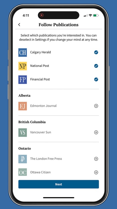 Calgary Herald Screenshot