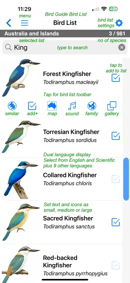 Pizzey and Knight Birds of Aus screenshot 3 of 6