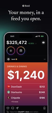 Bord: Money & Budget Tracker iPhone screenshot