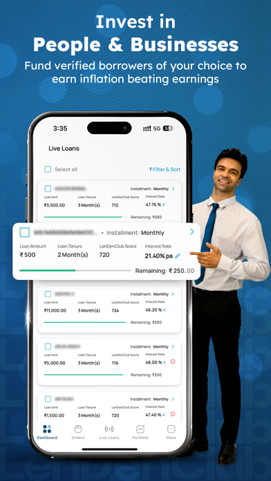 LenDenClub - P2P Lending iPhone screenshot 3