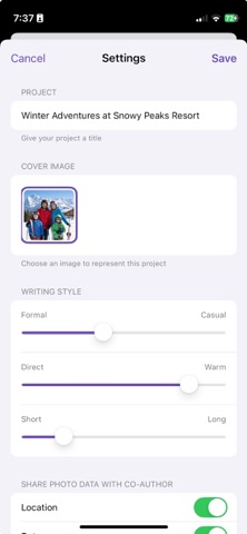 Co-Author screenshot
