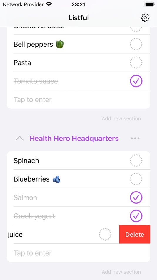 #2. Shopping list, Listful (iOS) 由: REMIGIJUS KLIMOVAS