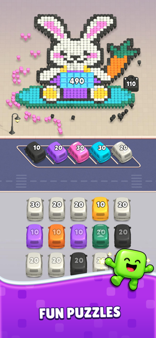 Pixel Break: Bus Sort Puzzle Screenshot 1 of 5