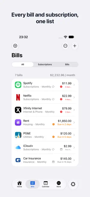 BillVault: Bill Tracker screenshot 2