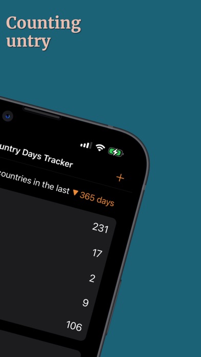 Country Days Tracker Screenshot