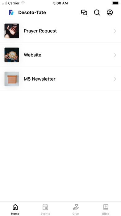 Desoto-Tate Baptist Assn app screenshot