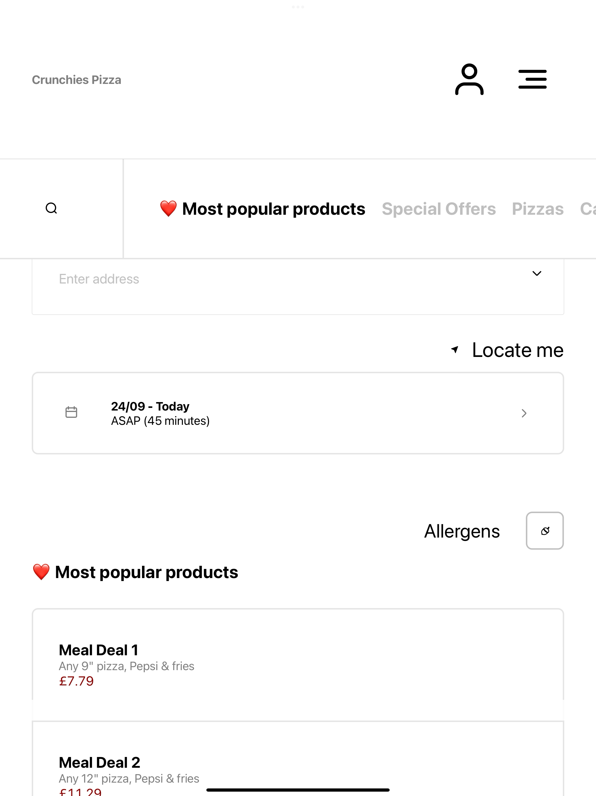 Crunchies Pizza UK screenshot 7