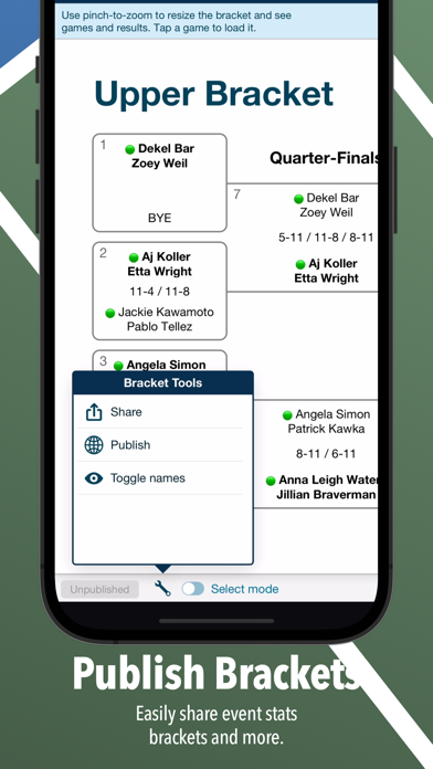 KeepaScore Pickleball Brackets iPhone screenshot 7 - Sports app