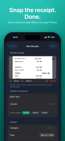 Warranty Tracker — Receiply Screenshot 2 of 6