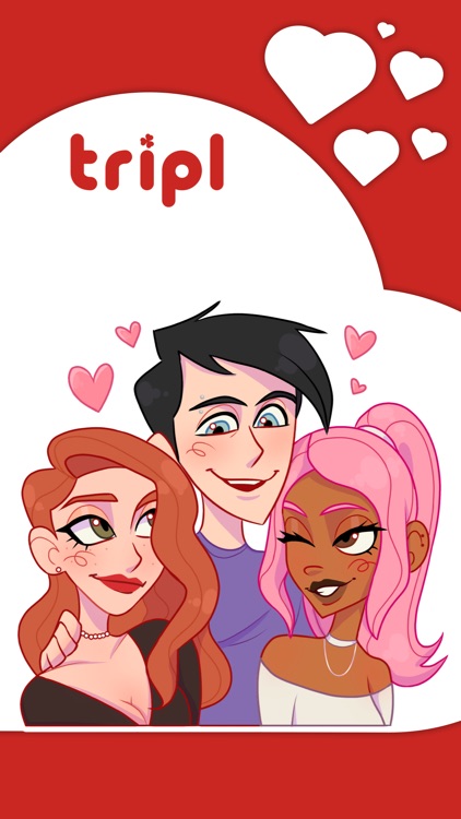 Love Triangle Stickers