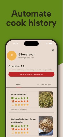 Fond - Streaming Recipes Screenshot 5 of 5