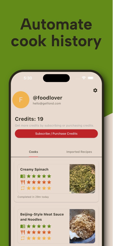 Fond - Streaming Recipes - Food & Drink App | MWM