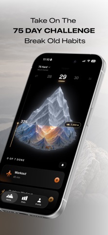 PEAK 75 atomic habits tracker screenshot