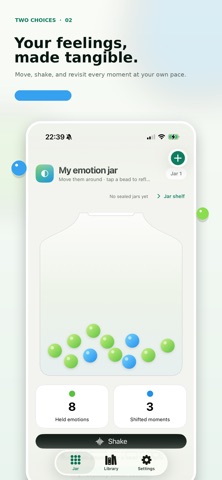 Two Choices: Emotion Jar iPhone screenshot
