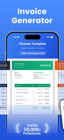 Invoice Generator : BillMaster Screenshot 1 of 4