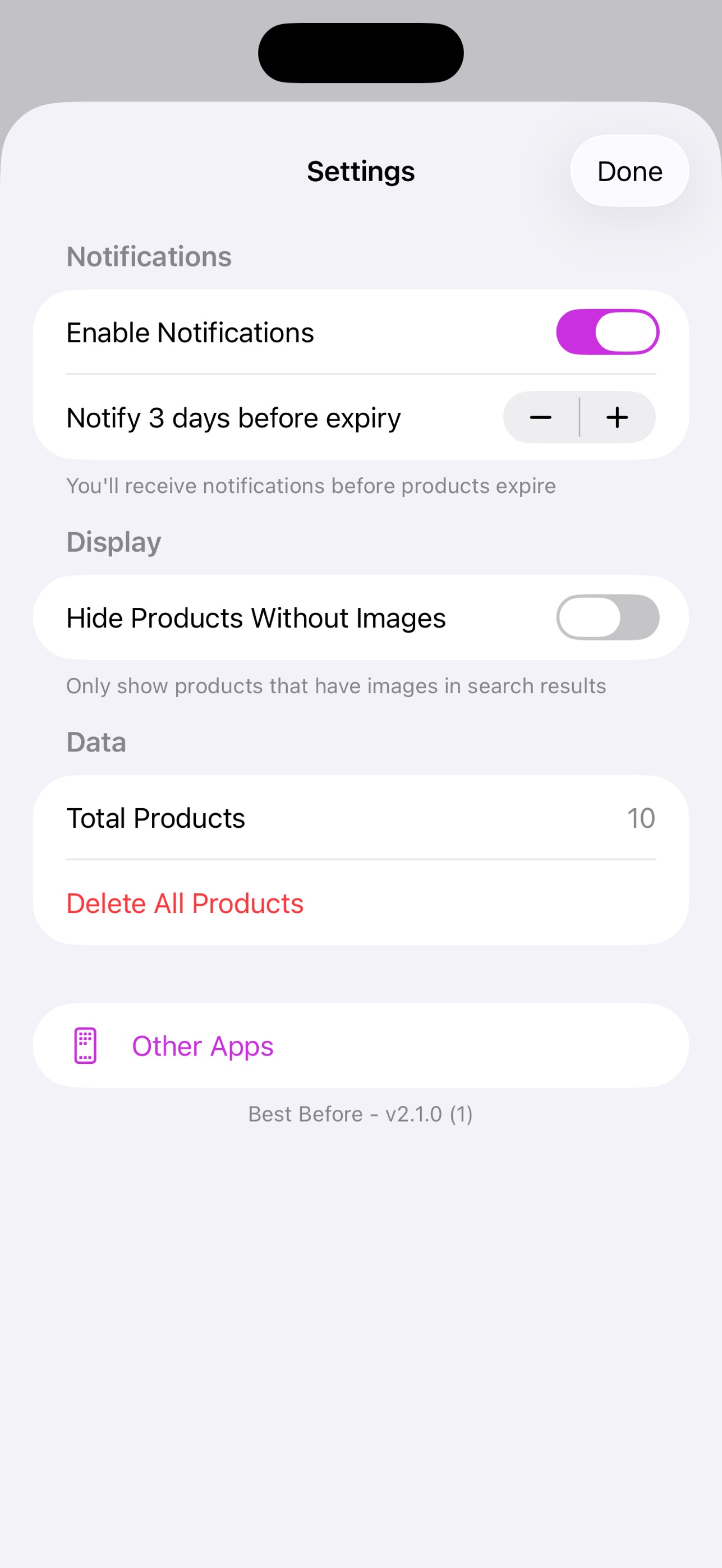 Screenshot 3 of Best Before - Food Tracker