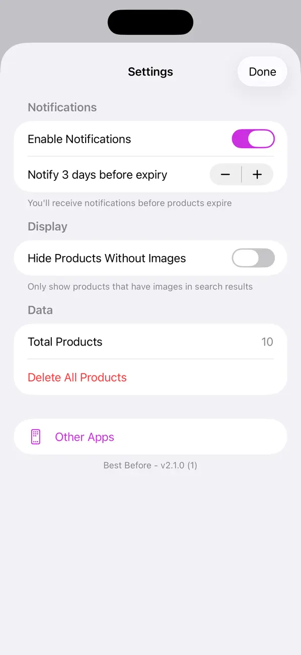 #3. Best Before - Food Tracker (iOS) Podle: RanduSoft SRL