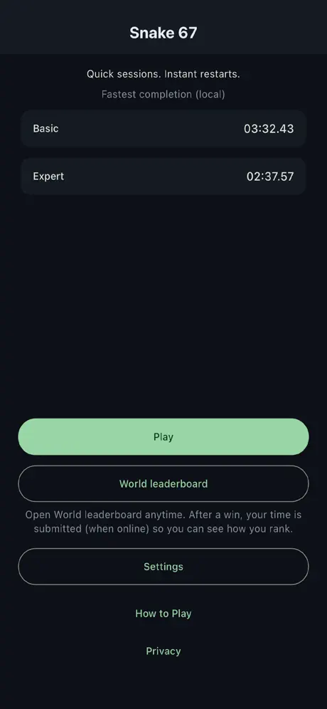 Snake 6-7 screenshot 3