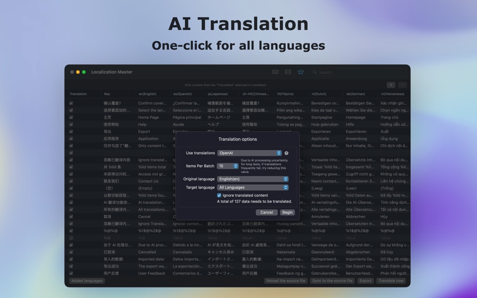 #5. Localization Master: Translate (macOS) By: Zebin Huang