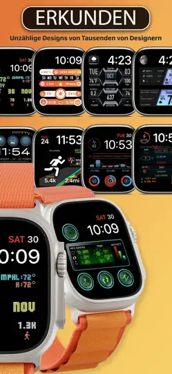 Screenshot von Clockology Zifferblätter auf dem iPhone 2