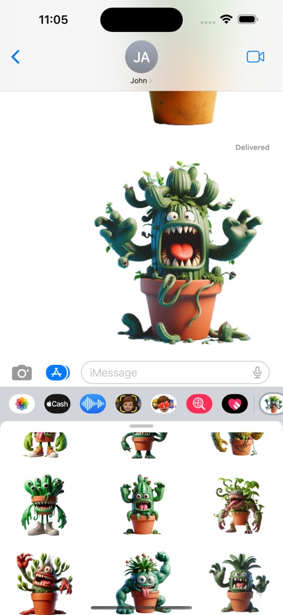 Monster Plant Stickers