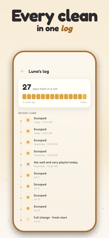 CatLitter: Litter Box Reminder iPhone screenshot