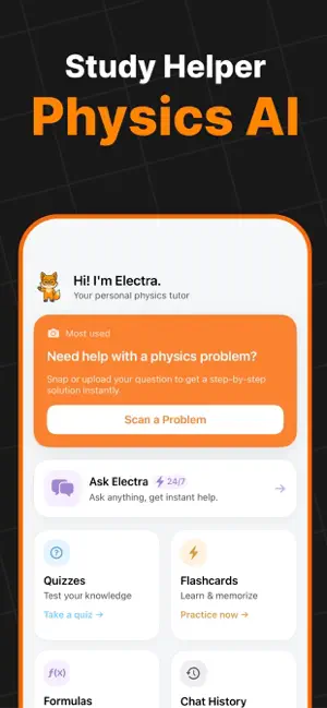 Physics AI Tutor - Electra screenshot 1