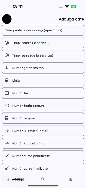 Drivers Data: Virtual logbook screenshot 1