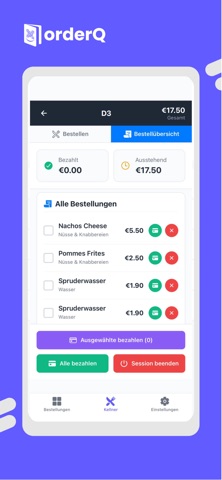 orderQ Pro screenshot
