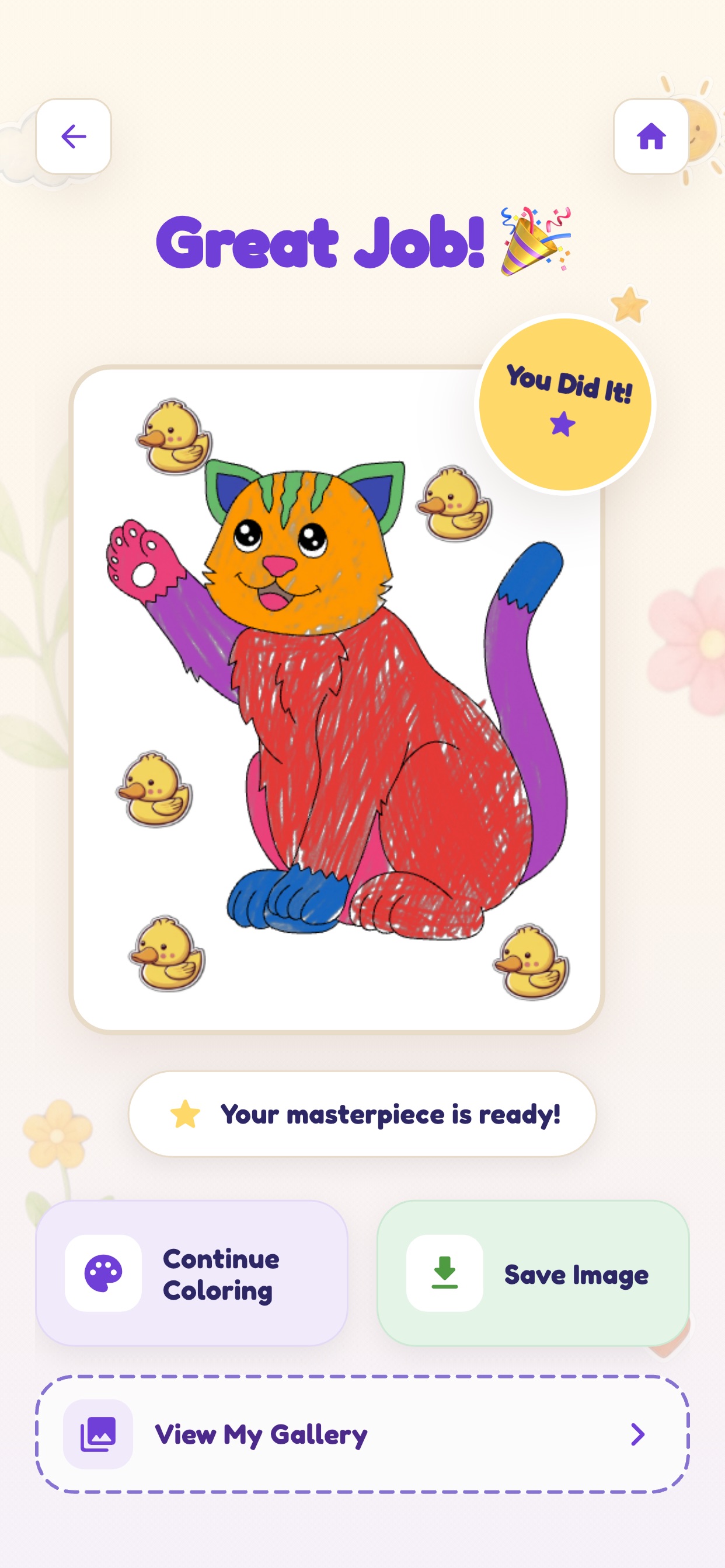 Screenshot 4 of Tiny Gallery: Coloring Book