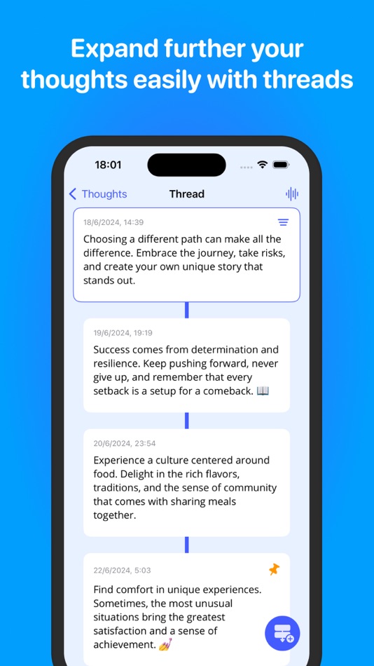 #1. Thinkdrop: Drop your thoughts (iOS) 由: Ho Ye Lam